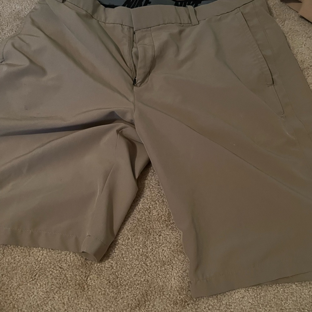 Nike Tan Athletic 34 golf shorts